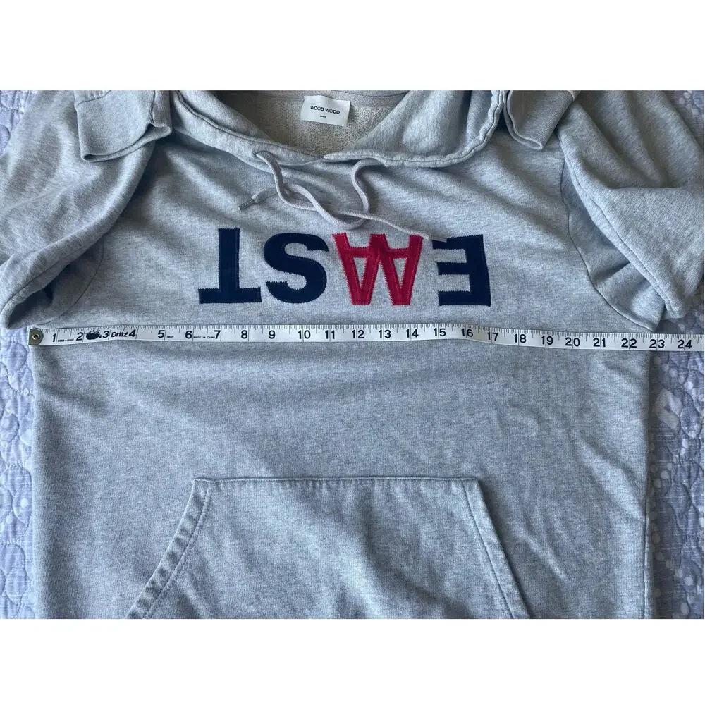 WOOD WOOD Men's Gray Heathrow Pullover Hoodie Size Large